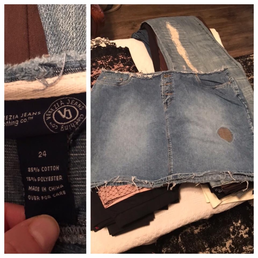 Lane Bryant Blue Jean skirt